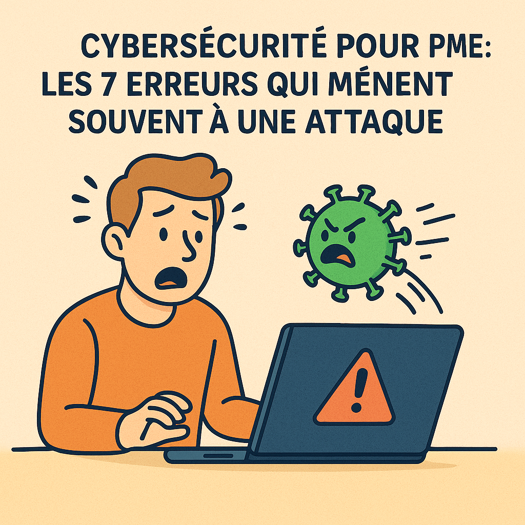 Cybersécurité pour PME : les 7 erreurs qui mènent souvent à une attaque